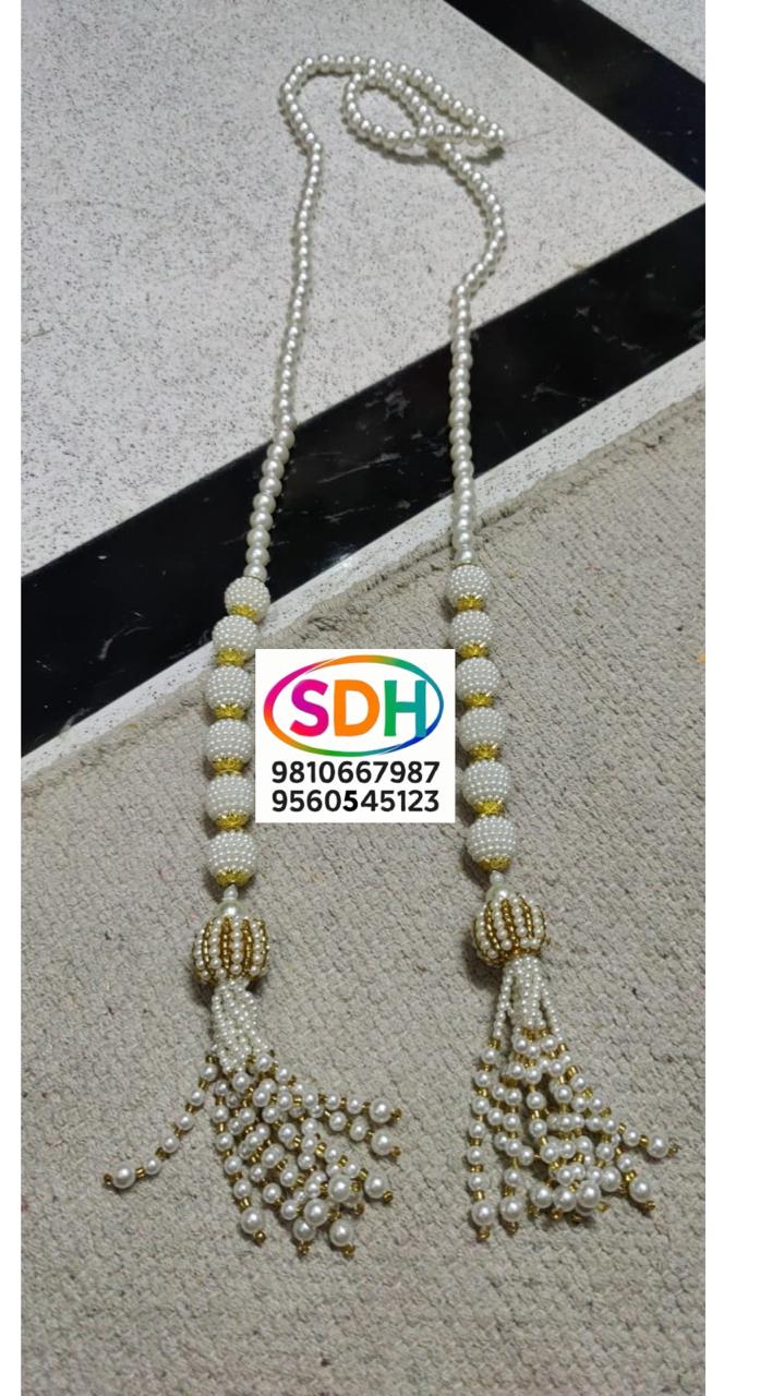 Pearl Tassel Wedding Mala swatch
