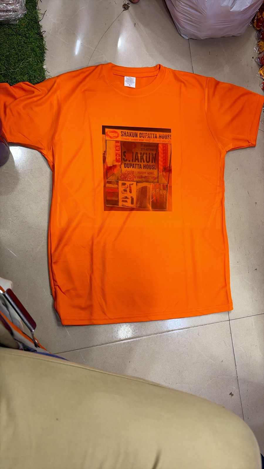 SDH Printed Orange T-Shirt swatch