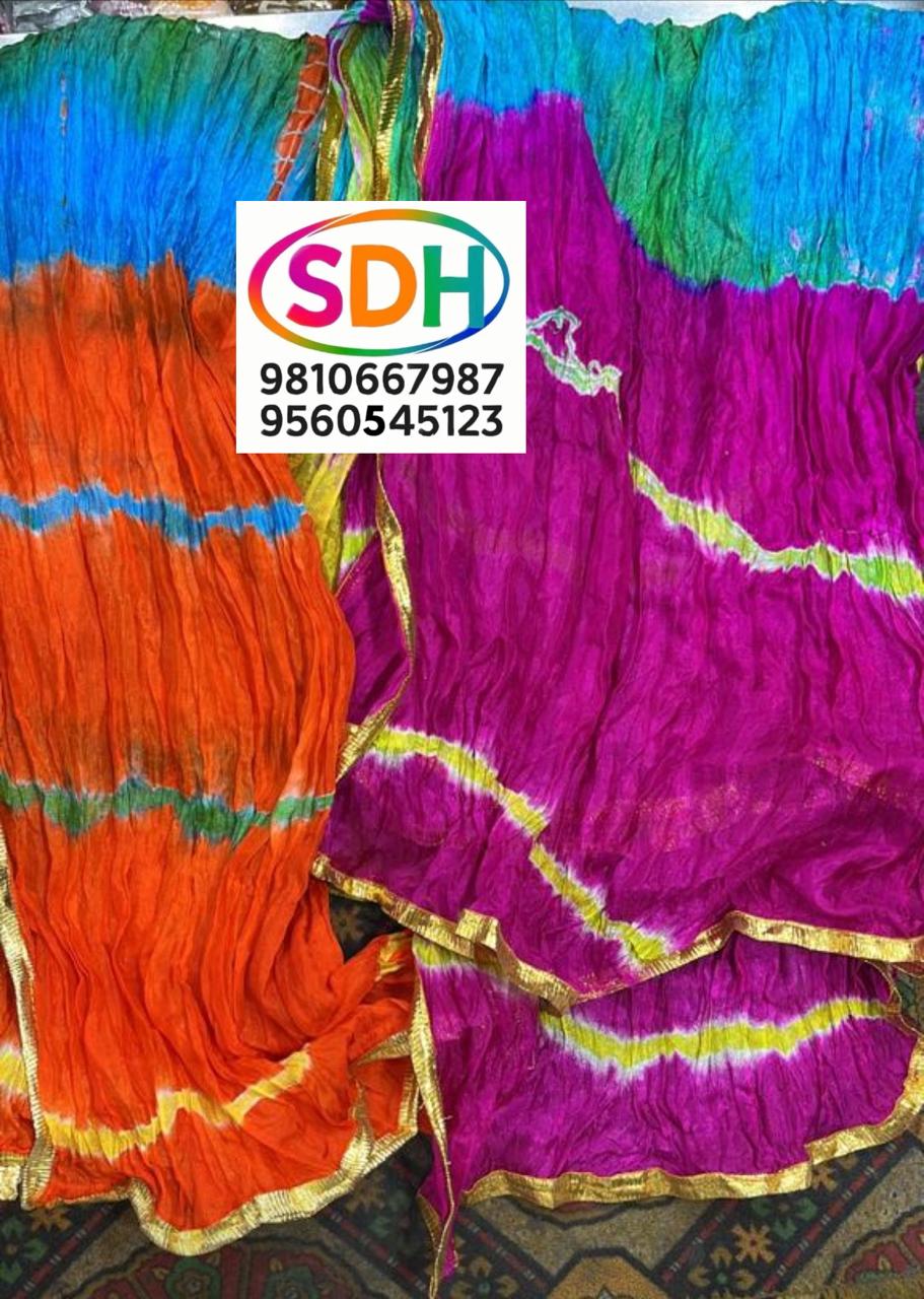 Leheriya Gota Patti Dupatta swatch