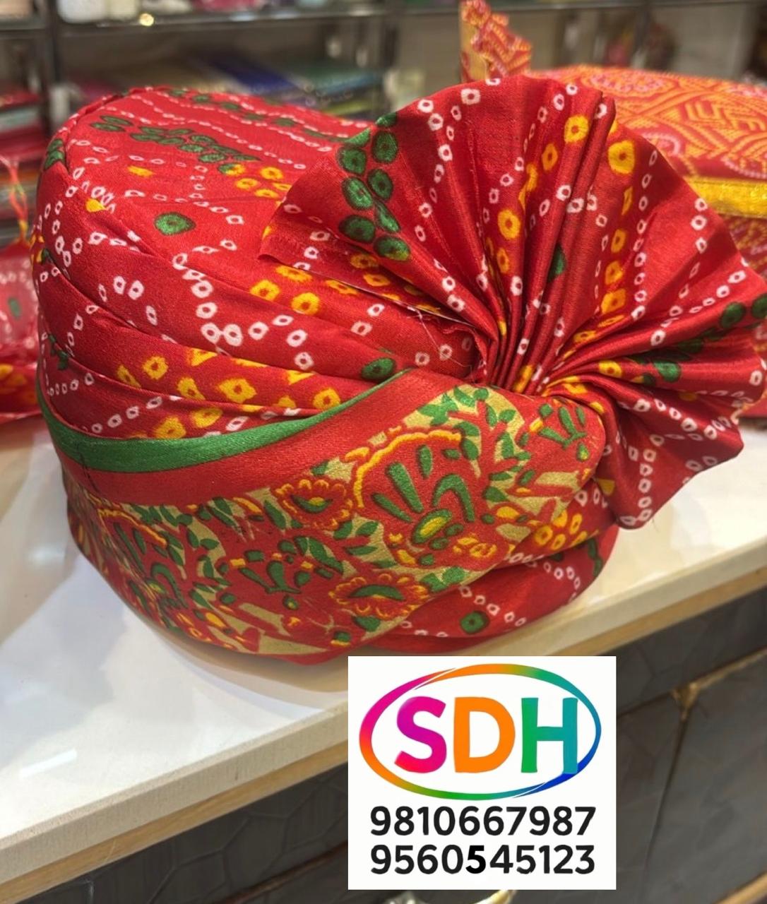 Red Printed Safa swatch