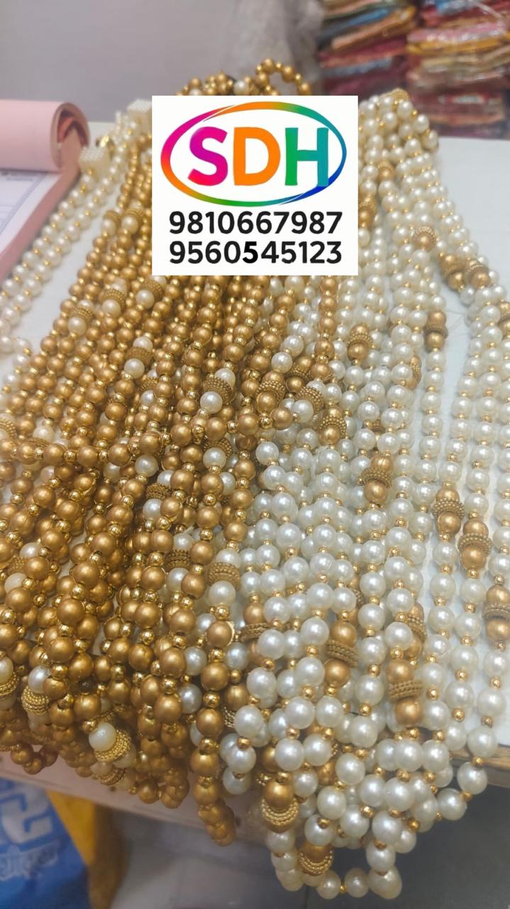 Gold and Pearl Bead Malas swatch